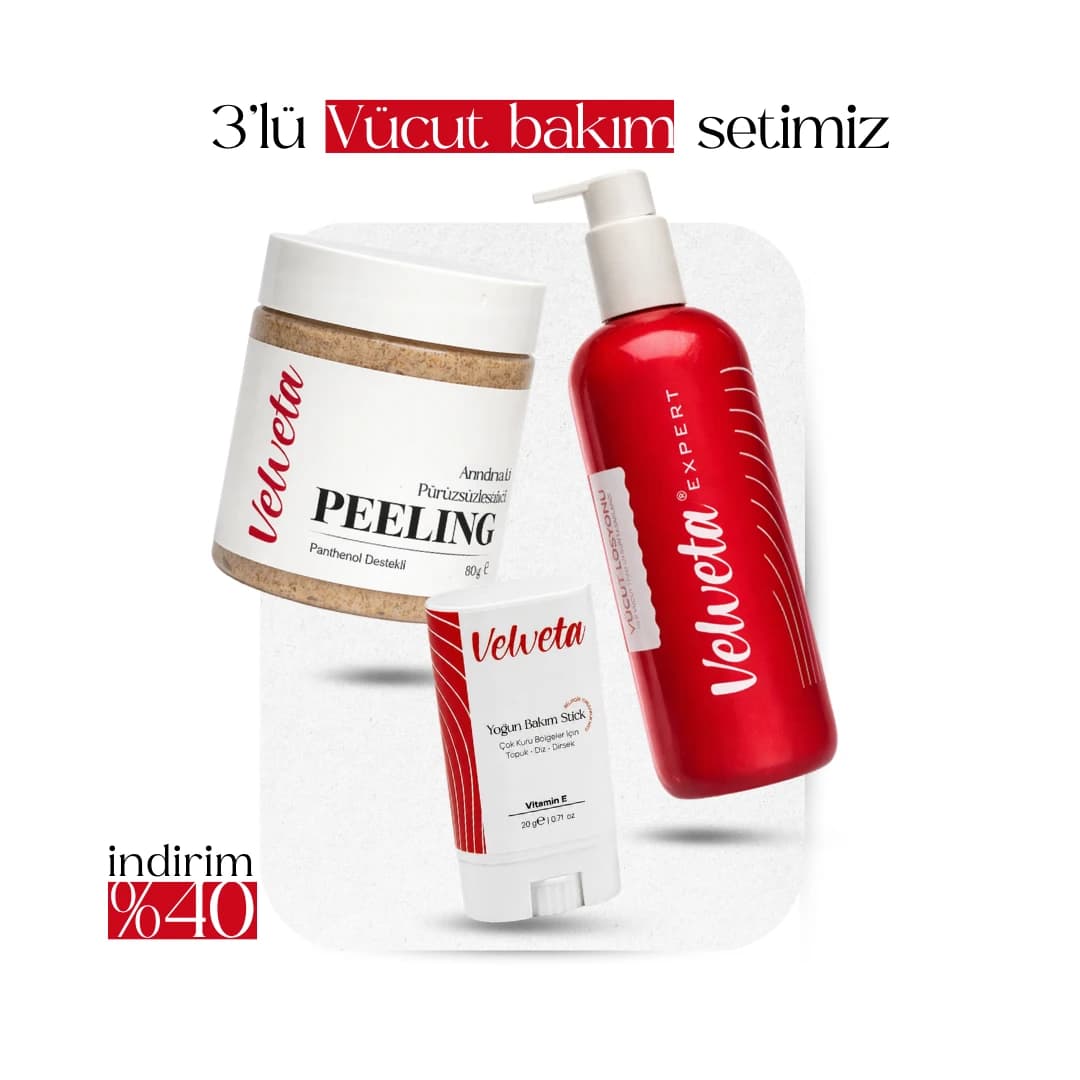 3’lü Vücut Bakım Seti by Velveta skincare