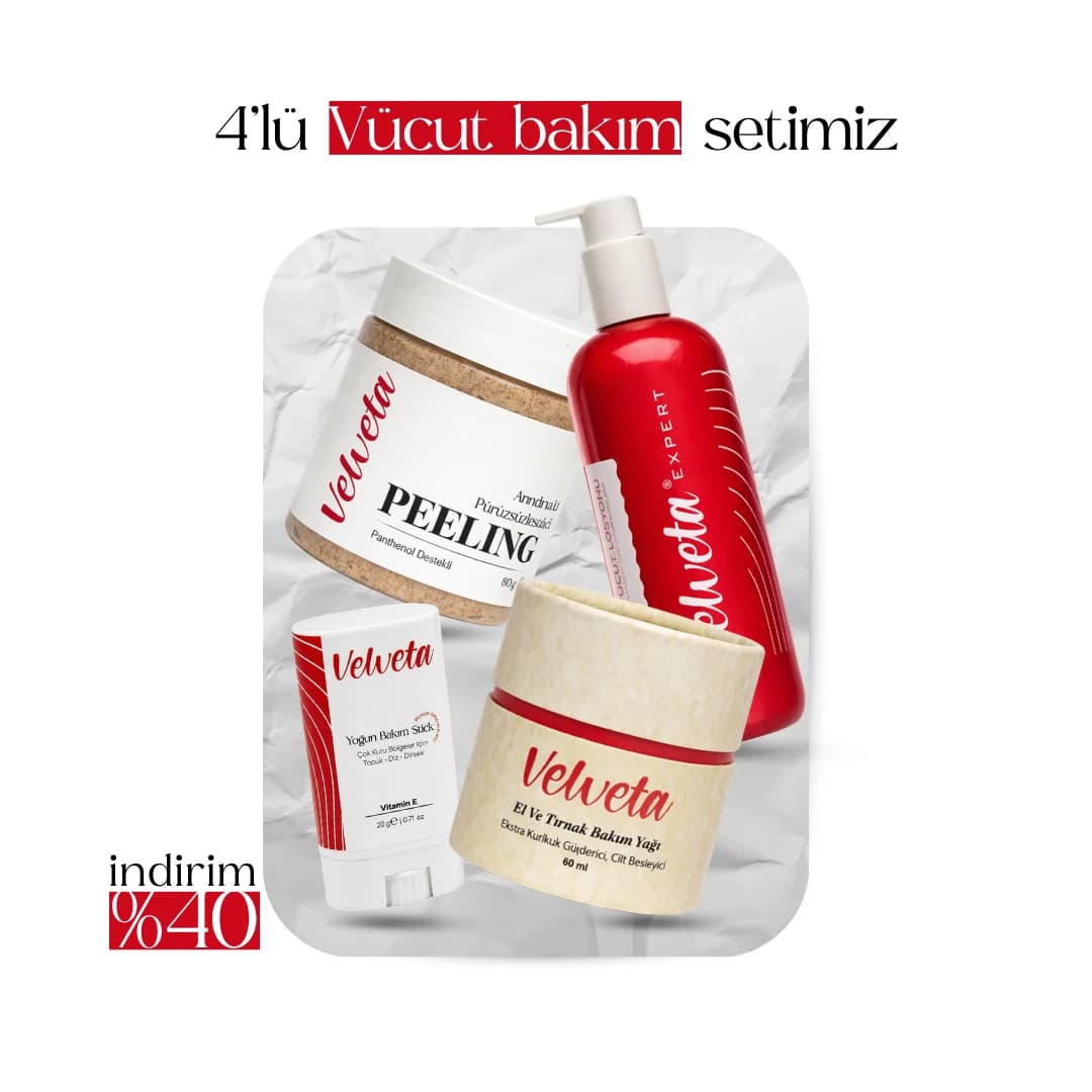 4’lü Vücut Bakım Seti by Velveta skincare
