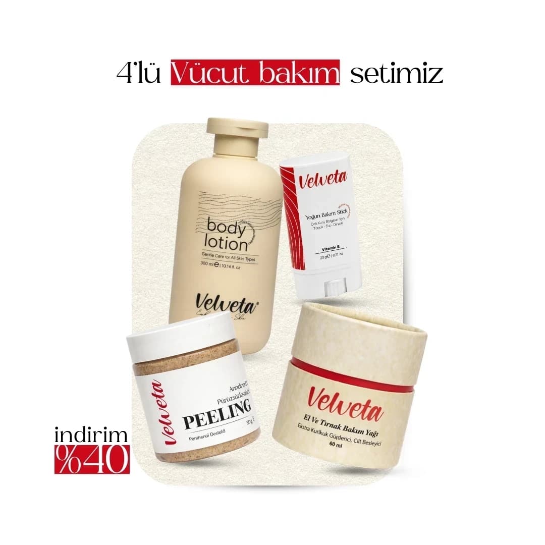 4’lü Vücut Bakım Seti by Velveta skincare