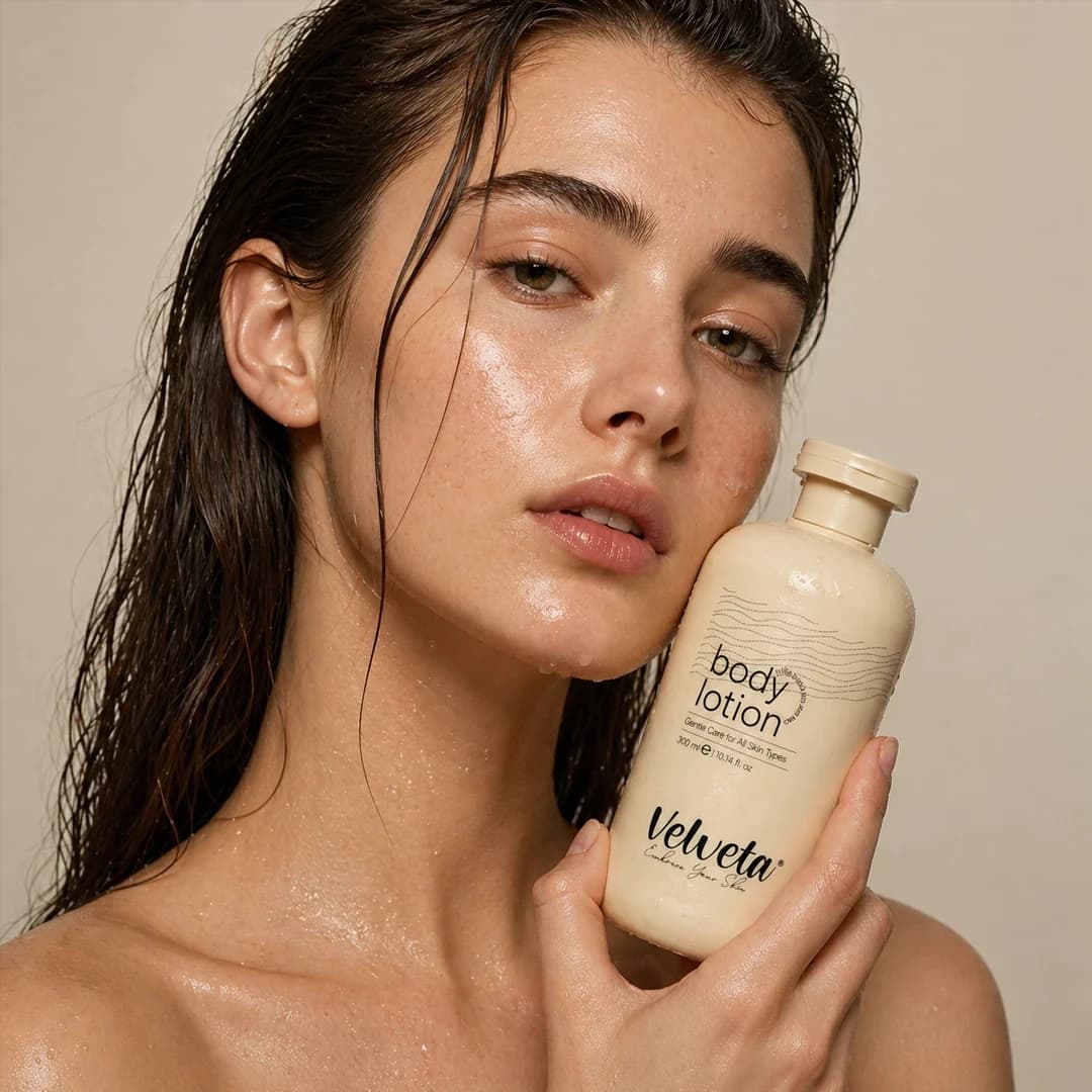 Velveta Lux Body Lotion 300g background